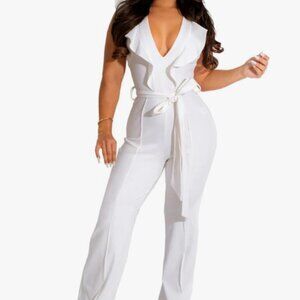 One Piece Jumpsuits V-Neck Sleeveless